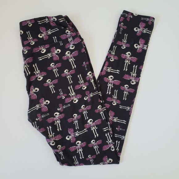 LuLaRoe Pants - LulaRoe Skeleton Print Leggings Women’s OS